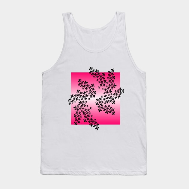 Fleur de Lis fractal (red) Tank Top by Crayle